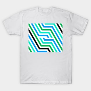 Retro style lines T-Shirt